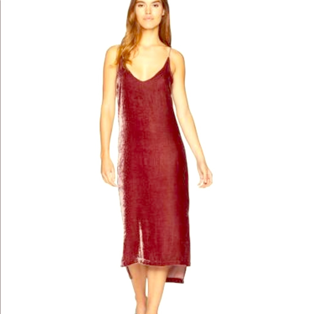 YFB velvet slip dress
